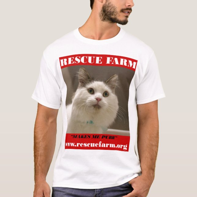 Rescue Farm Cat T-Shirt (Front)