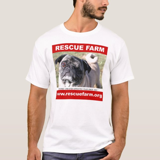 Rescue Farm Pug Shirt (Front)