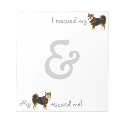 Rescue Finnish Lapphund Notepad