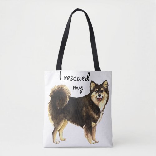 Rescue Finnish Lapphund Tote Bag