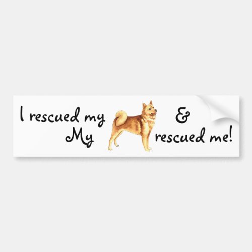 Rescue Finnish Spitz Bumper Sticker