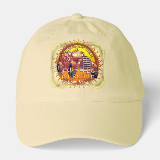 Rescue Firefighter Firetruck hat (Front)