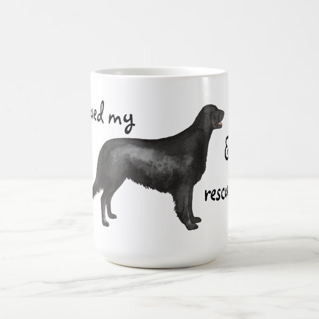 Rescue Flat-Coated Retriever Coffee Mug (Center)