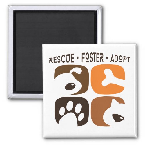 Rescue Foster Adopt Dogs Cats Magnet