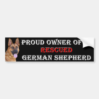 Rescue German Shepherd Bumper Sticker