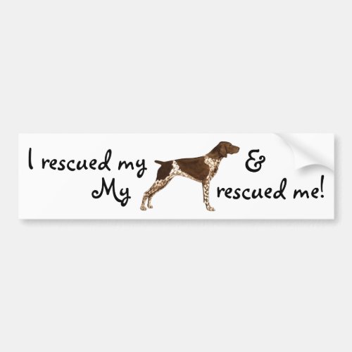 Rescue German Shorthaired Pointer Bumper Sticker