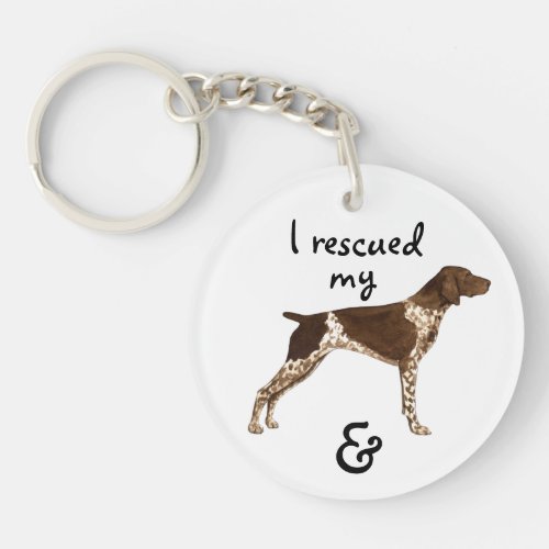 Rescue German Shorthaired Pointer Keychain