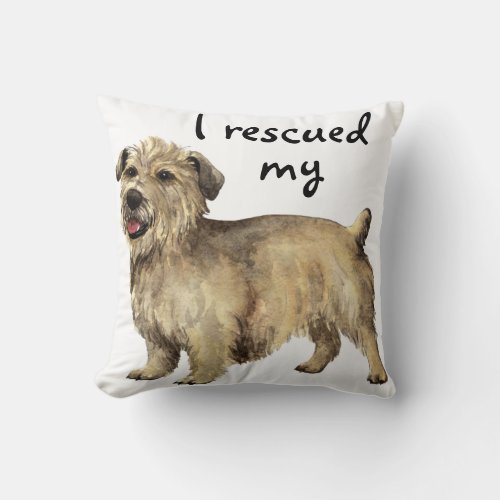 Rescue Glen of Imaal Terrier Throw Pillow