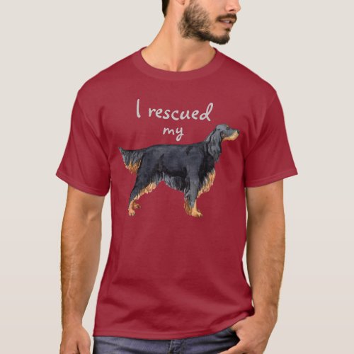 Rescue Gordon Setter T_Shirt