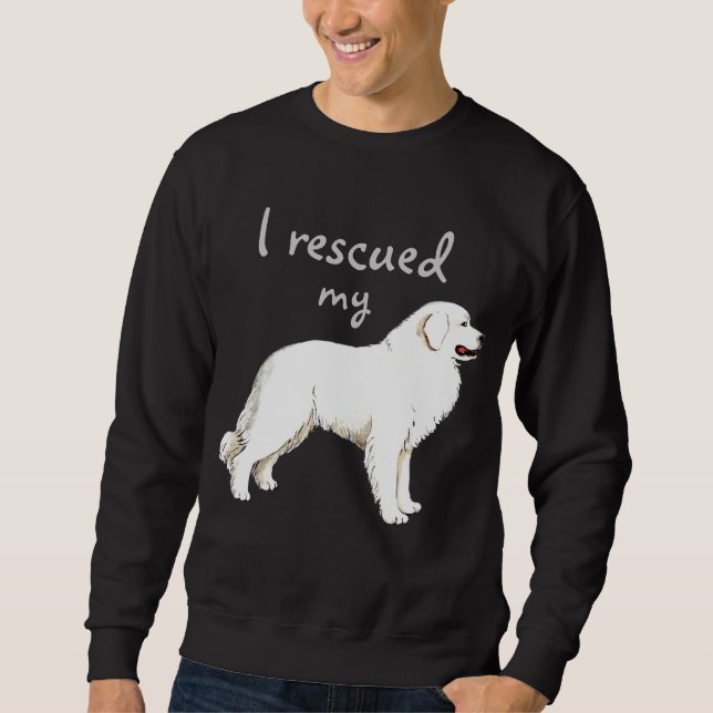 Rescue Great Pyrenees Sweatshirt (Front)