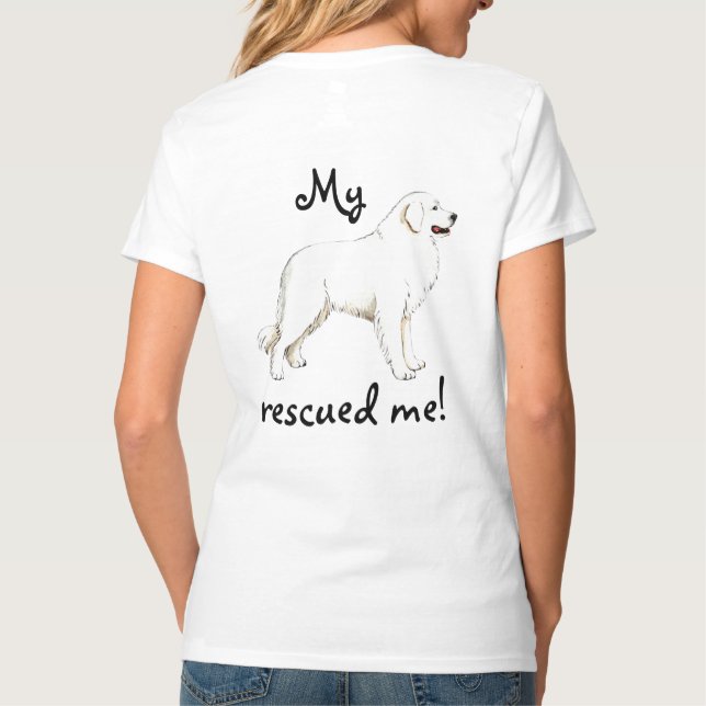 Rescue Great Pyrenees T-Shirt (Back)