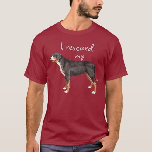 Rescue Greater Swiss Mountain Dog T_Shirt