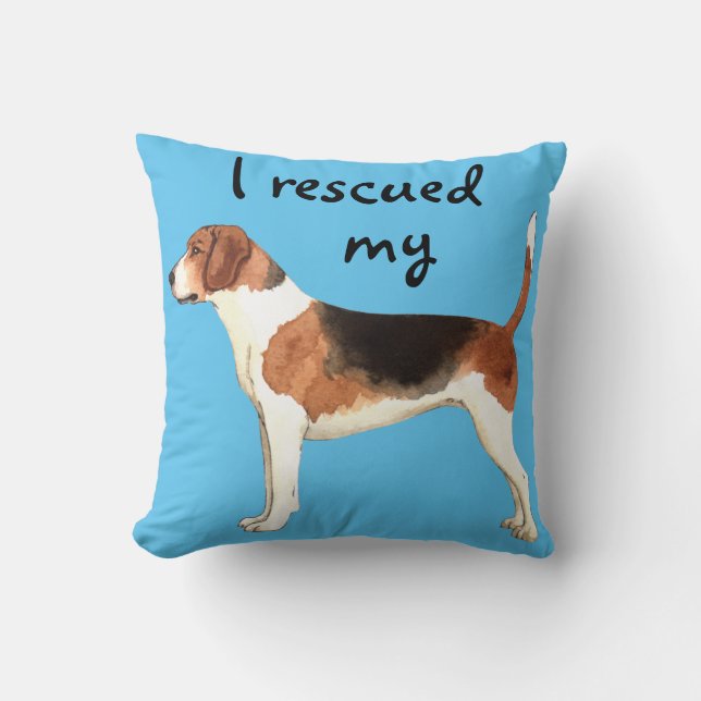 Rescue Harrier Throw Pillow (Front)