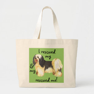 Rescue Havanese Large Tote Bag