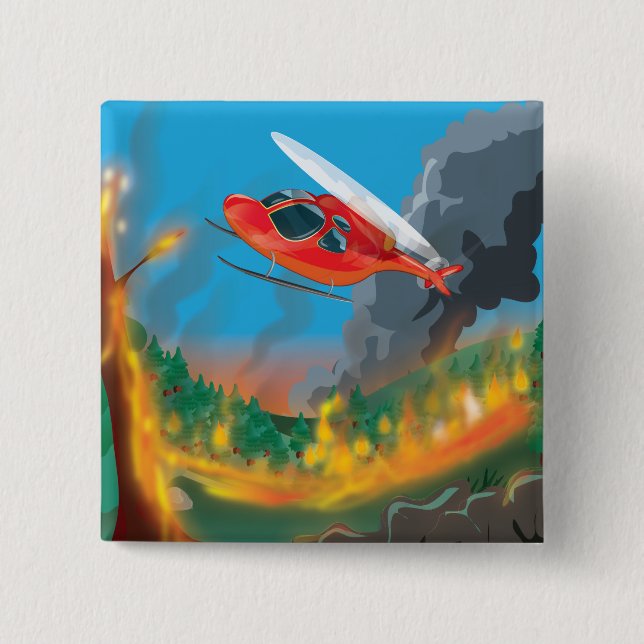 Rescue Helicopter Button (Front)