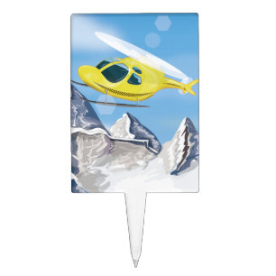 Rescue Helicopter Cake Topper