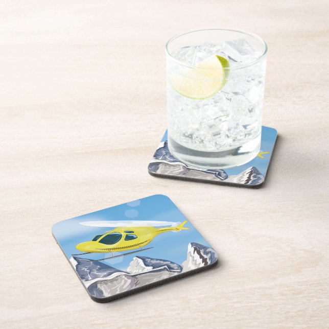 Rescue Helicopter Drink Coaster (Right Side)