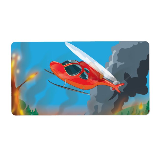 Rescue Helicopter Label (Front)