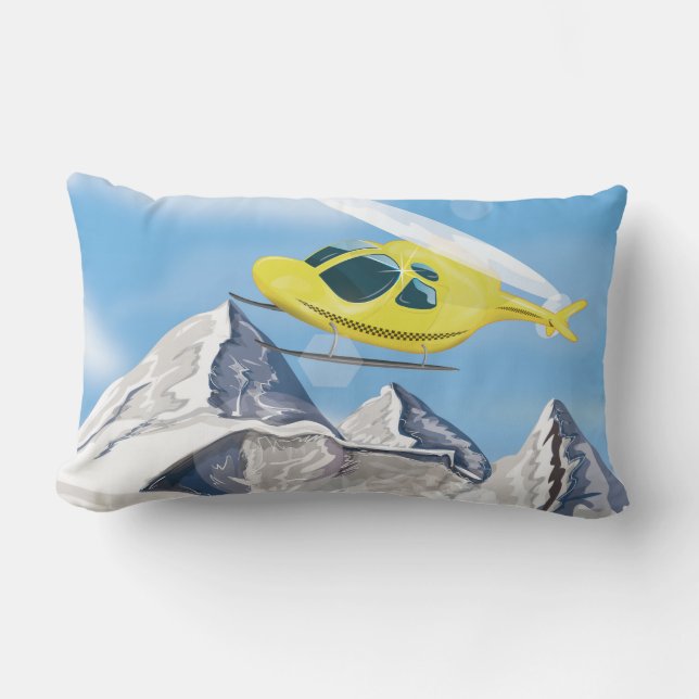 Rescue Helicopter Lumbar Pillow (Front)