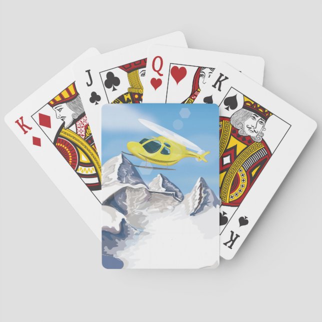 Rescue Helicopter Poker Cards (Back)