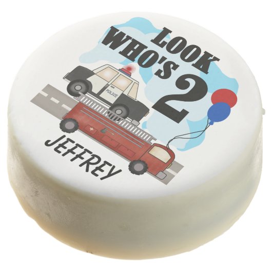 Rescue Heroes 2nd Birthday Dipped Oreos (Angled)