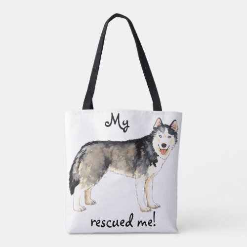 Rescue Husky Tote Bag