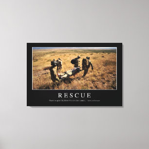 Rescue: Inspirational Quote 1 Canvas Print