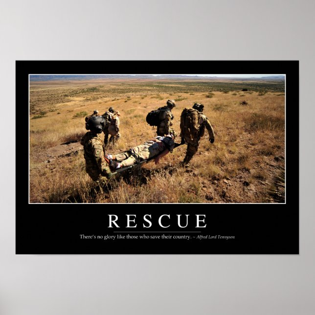 Rescue: Inspirational Quote 1 Poster (Front)