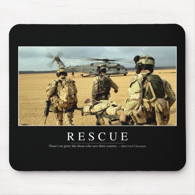 Rescue: Inspirational Quote 2 Mouse Pad (Front)