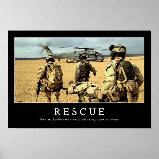 Rescue: Inspirational Quote 2 Poster (Front)