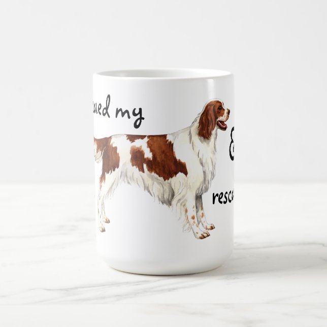 Rescue Irish Red and White Setter Coffee Mug (Center)