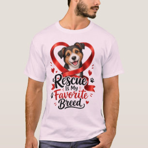 Rescue Is My Favorite Breed Dog Lover T-Shirt