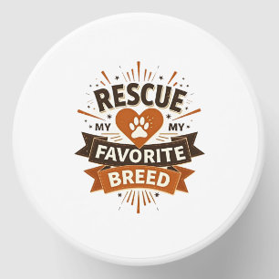 Rescue Is My Favorite Breed Vintage Dog Adoption P Mini Candle Favors