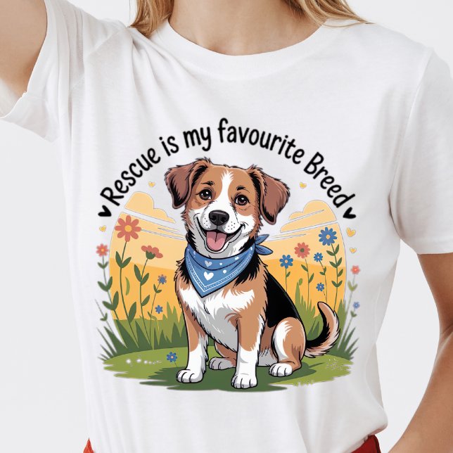 Rescue Is My Favourite Breed T-Shirt (Creator Uploaded)