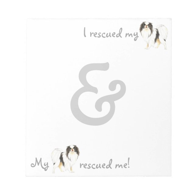 Rescue Japanese Chin Notepad (Front)