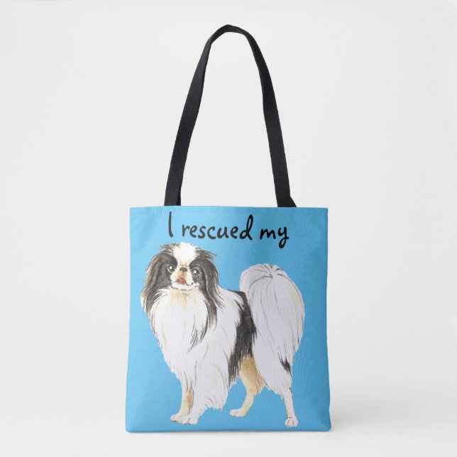 Rescue Japanese Chin Tote Bag (Front)