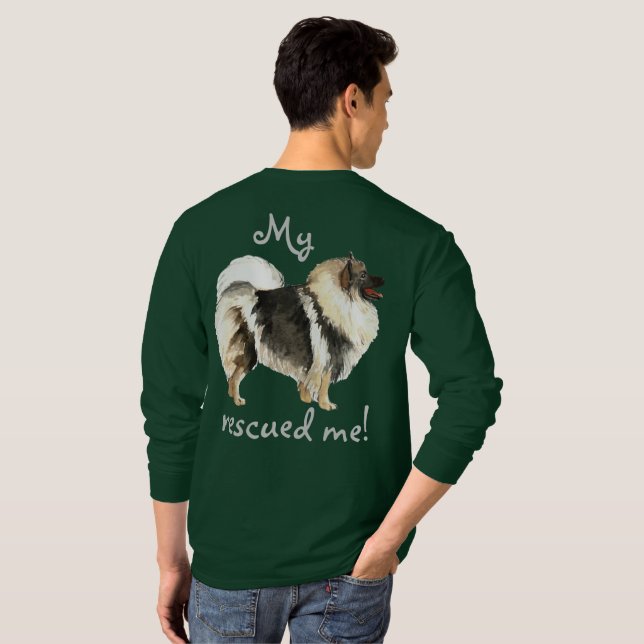 Rescue Keeshond T-Shirt (Back Full)