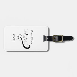 Rescue Kitties Rock! Luggage Tag