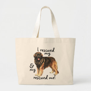 Rescue Leonberger Large Tote Bag