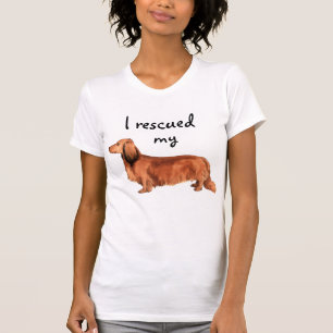 Rescue Longhaired Dachshund T-Shirt
