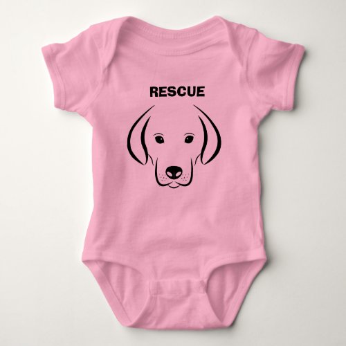 Rescue love adopt a pitbull baby bodysuit