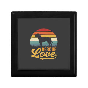 Rescue Love Retro Dog Sunset_1 Gift Box