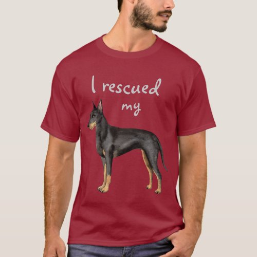 Rescue Manchester Terrier T_Shirt