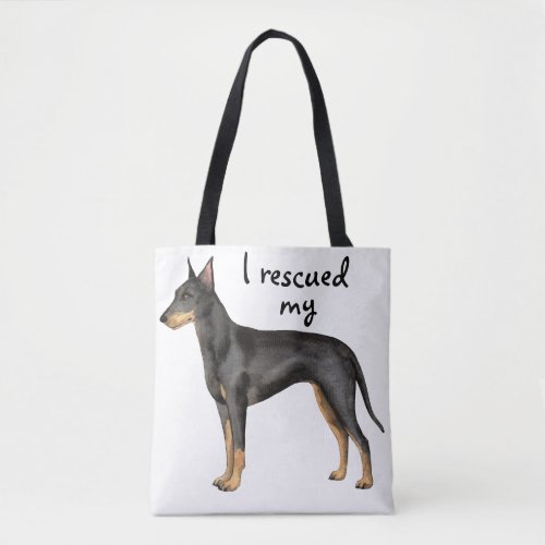 Rescue Manchester Terrier Tote Bag