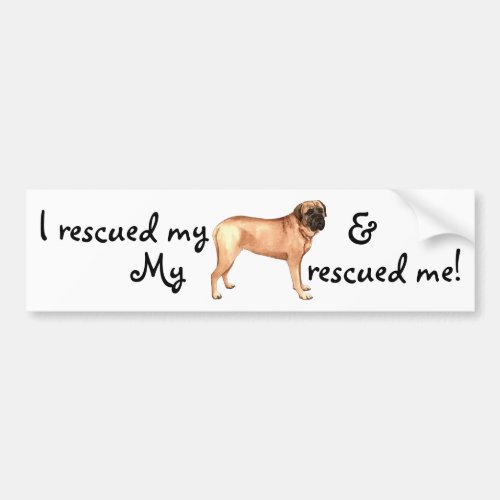 Rescue Mastiff Bumper Sticker