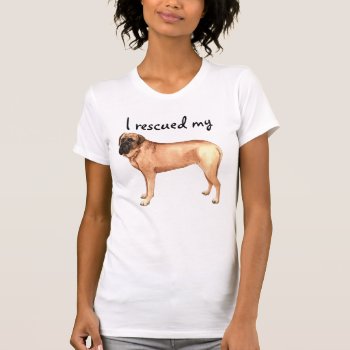 Rescue Mastiff T-shirt by DogsInk at Zazzle