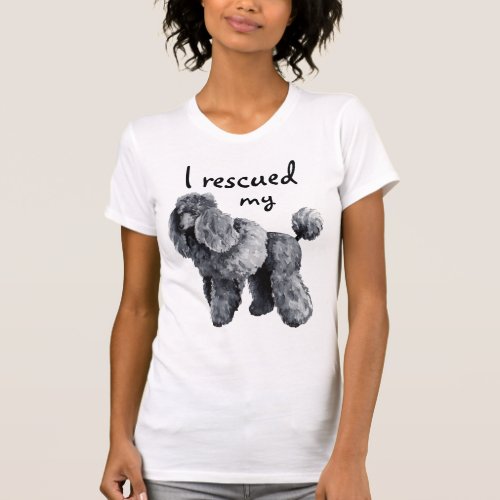 Rescue Miniature Poodle T_Shirt