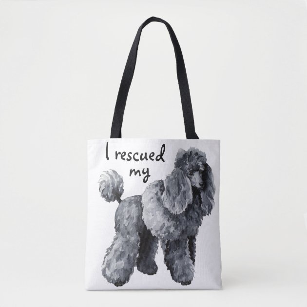 poodle tote bag