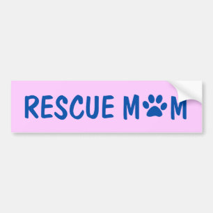 Rescue Mom Bumper Sticker