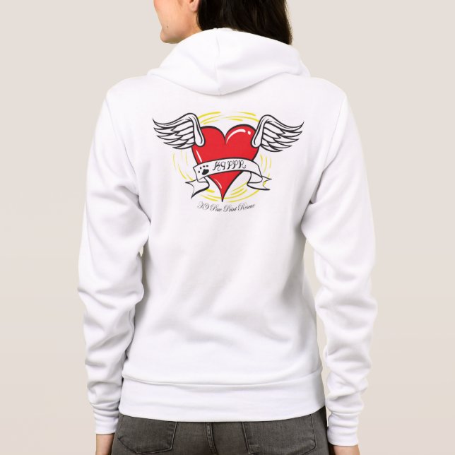 Rescue mom Zip up Hoody (Back)